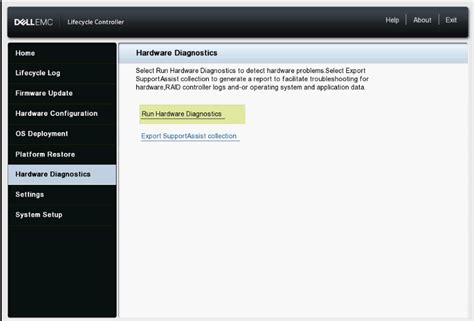 dell poweredge server hardware diagnostics